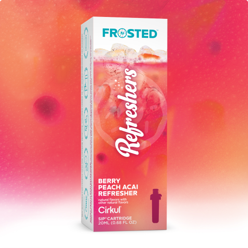 Zero-Calorie Frosted Berry Peach Acai Refresher 6837 - Electrolyte Hydration Enhanced Taste Cartridges - Default Title