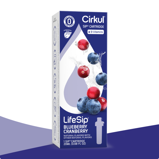 Sugar-Free LifeSip Blueberry Cranberry (Stevia) PE8M - Electrolyte Hydration Enhanced Taste Cartridges - Default Title