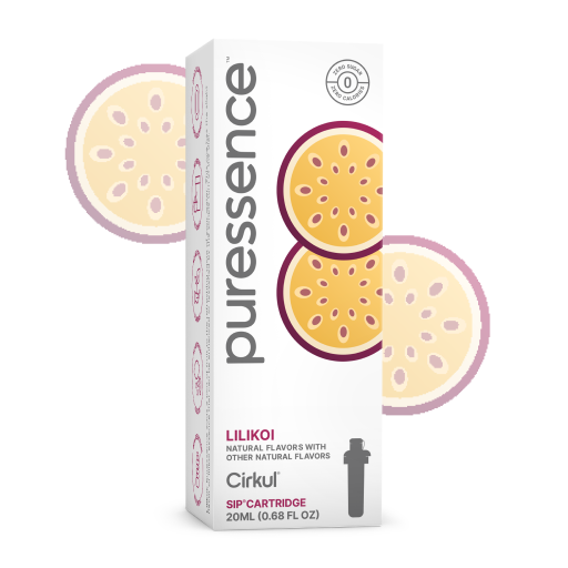 Natural Fruit Flavored Puressence Lilikoi (Unsweetened) C3N8 - Zero-Calorie Multi-Flavor Sip Pods for Water Bottle - Default Title