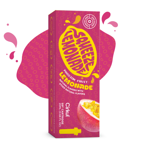 Natural Fruit Flavored Squeeze Passion Fruit Lemonade 2Z80 - Sugar-Free Fruit Flavor Cartridge Refill - Default Title