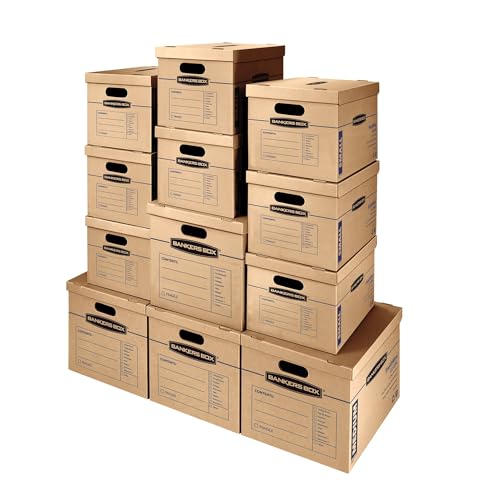 Minimalist Bankers Box Classic Moving Box 12 Pack Kit, Set