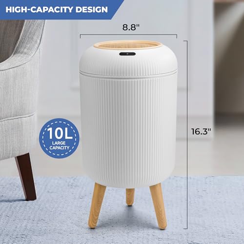 Minimalist Pukomc Smart Sensor Wastebasket, Convenient and Hygienic user-friendly for Daily Use