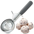 Smart Home 4 oz Large Ice Cream Scoop with Trigger Release #8 for Daily Use