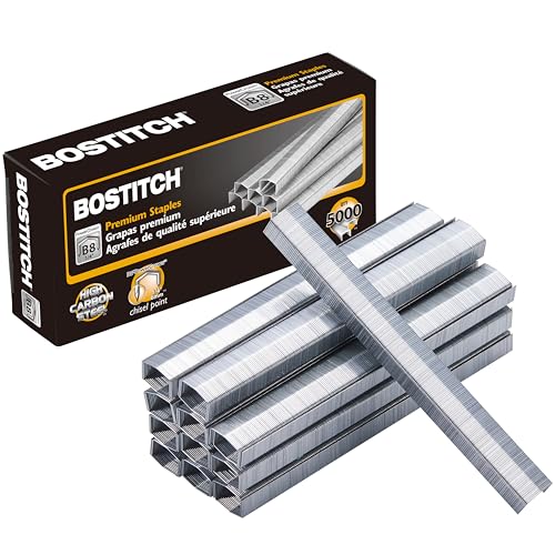 Eco-Friendly Bostitch Office B8 PowerCrown 0.25 Inch Staples, Pack of 5,000 Collection