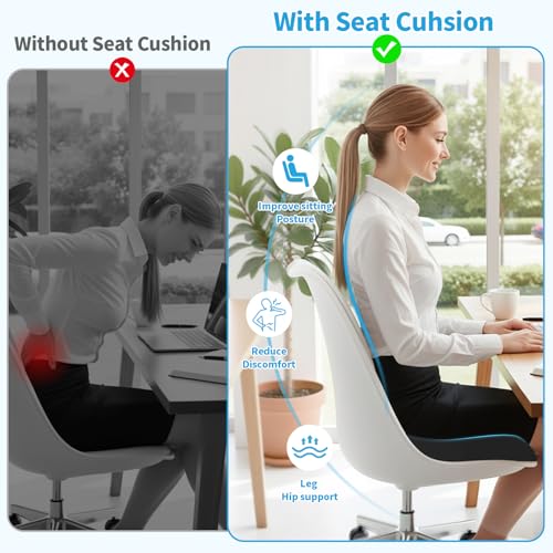 top-tier TranquilRelax Large Seat Cushion, Memory Foam Cushion for Daily Use