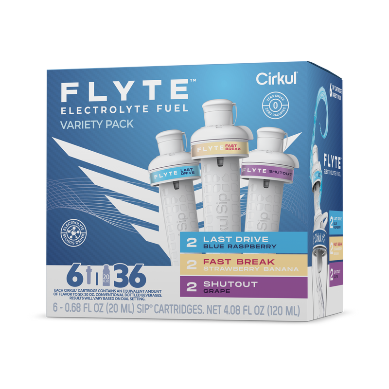 Vitamin-Infused Flyte 6-Pack Variety Pack MMZB - Sugar-Free Fruit Flavor Cartridge Refill - Default Title