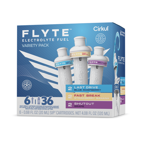 Vitamin-Infused Flyte 6-Pack Variety Pack MMZB - Sugar-Free Fruit Flavor Cartridge Refill - Default Title