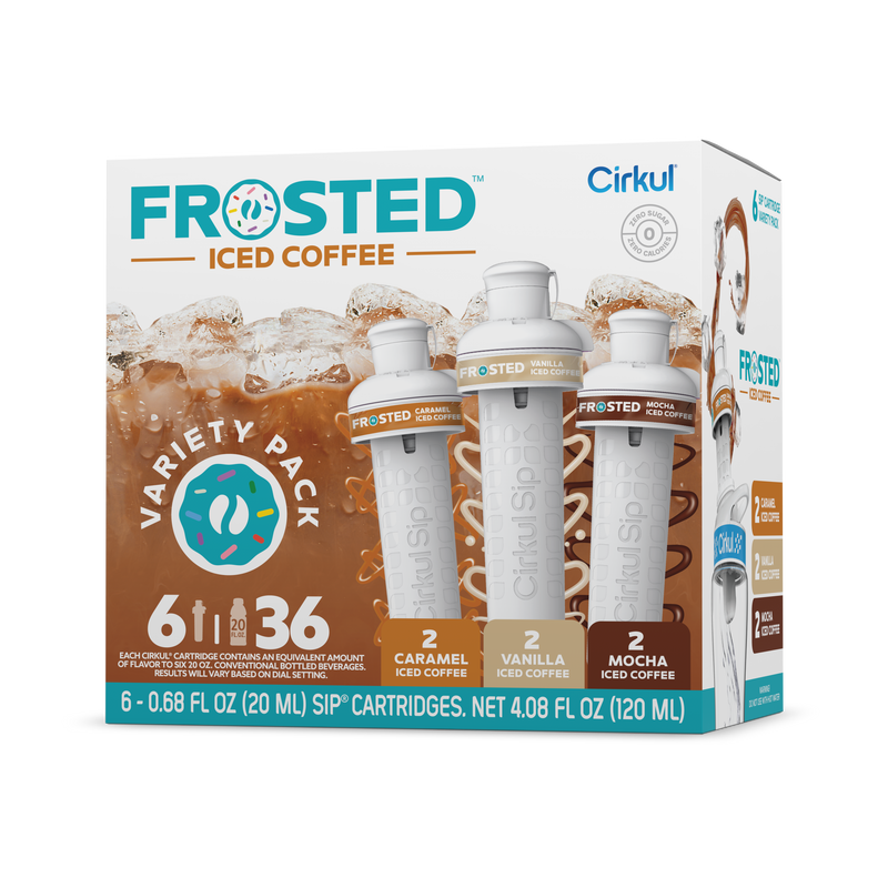 Refreshing Electrolyte Frosted Iced Coffee 6-Pack Variety Pack RAJT - Zero-Calorie Multi-Flavor Sip Pods for Water Bottle - Default Title