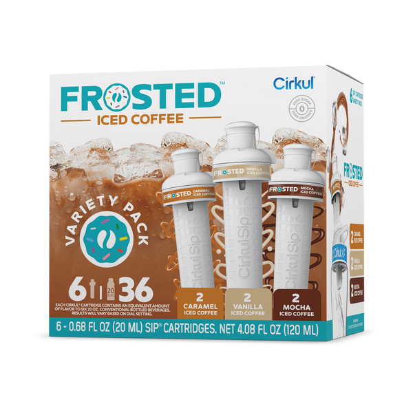 Refreshing Electrolyte Frosted Iced Coffee 6-Pack Variety Pack RAJT - Zero-Calorie Multi-Flavor Sip Pods for Water Bottle - Default Title