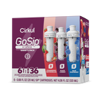 Sugar-Free GoSip 6-Pack Variety Pack CB6Q - Vitamin-Infused Natural Refreshing Flavor Core - Default Title