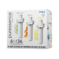 Natural Fruit Flavored Puressence 6-Pack Variety Pack 3T3F - Sugar-Free Fruit Flavor Cartridge Refill - Default Title