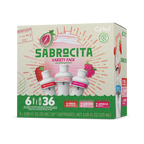 Vitamin-Infused Sabrocita 6-Pack Variety Pack E8JI - Sugar-Free Fruit Flavor Cartridge Refill - Default Title
