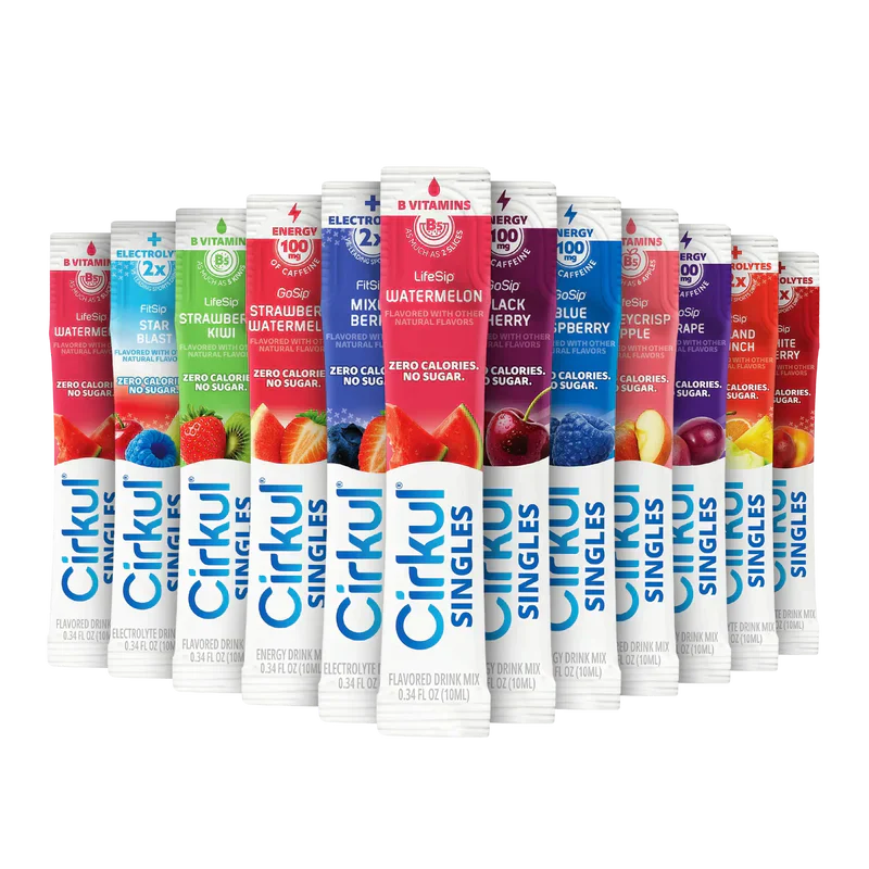 Sugar-Free 24-Pack  Singles Variety Bundle GXPG - Vitamin-Infused Natural Refreshing Flavor Core - Default Title
