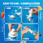 Sugar-Free FitSip 6-Pack Variety Pack HE3H - Sugar-Free Fruit Flavor Cartridge Refill Detail