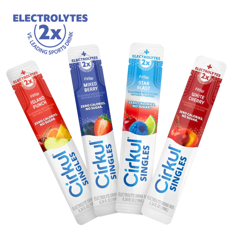 Refreshing Electrolyte 16-Pack  Singles FitSip Bundle J8XB - Zero-Calorie Multi-Flavor Sip Pods for Water Bottle - Default Title