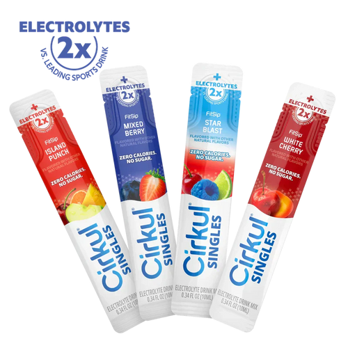 Refreshing Electrolyte 16-Pack  Singles FitSip Bundle J8XB - Zero-Calorie Multi-Flavor Sip Pods for Water Bottle - Default Title