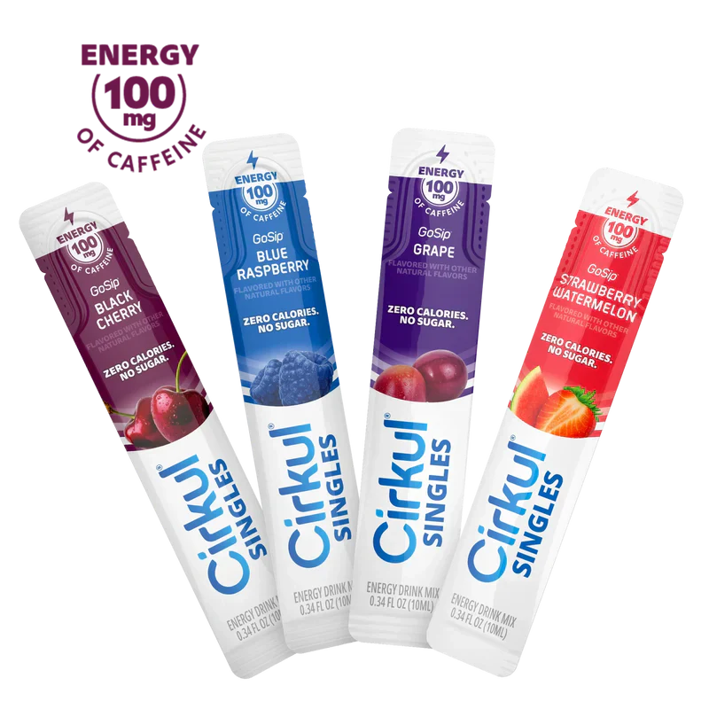 Vitamin-Infused 16-Pack  Singles GoSip Bundle H74N - Sugar-Free Fruit Flavor Cartridge Refill - Default Title