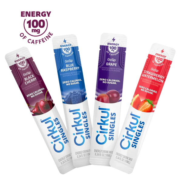 Vitamin-Infused 16-Pack  Singles GoSip Bundle H74N - Sugar-Free Fruit Flavor Cartridge Refill - Default Title