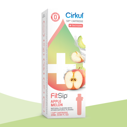 Refreshing Electrolyte FitSip Apple Melon 0S9F - Zero-Calorie Multi-Flavor Sip Pods for Water Bottle - Default Title