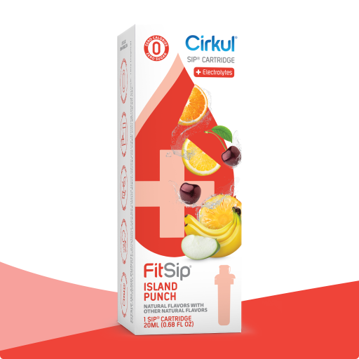 Zero-Calorie FitSip Island Punch QUVY - Sugar-Free Fruit Flavor Cartridge Refill - Default Title