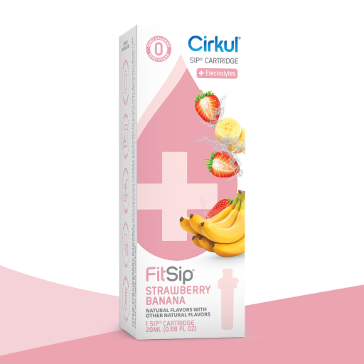 Natural Fruit Flavored FitSip Strawberry Banana 0KFS - Vitamin-Infused Natural Refreshing Flavor Core - Default Title