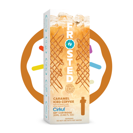 Zero-Calorie Frosted Caramel Iced Coffee 9HCZ - Zero-Calorie Multi-Flavor Sip Pods for Water Bottle - Default Title