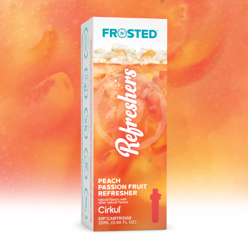Sugar-Free Frosted Peach Passion Fruit Refresher D3BS - Electrolyte Hydration Enhanced Taste Cartridges - Default Title