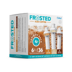 Refreshing Electrolyte Frosted Iced Coffee 6-Pack Variety Pack RAJT - Zero-Calorie Multi-Flavor Sip Pods for Water Bottle Detail