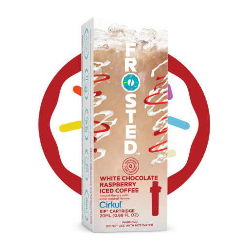 Vitamin-Infused Frosted White Chocolate Raspberry Iced Coffee 8KS5 - Sugar-Free Fruit Flavor Cartridge Refill - Default Title