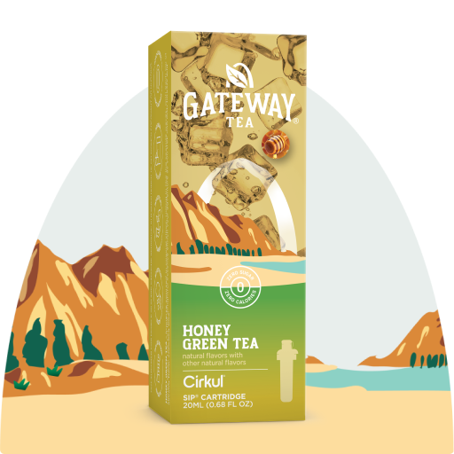 Natural Fruit Flavored Gateway Honey Green Tea D1OV - Zero-Calorie Multi-Flavor Sip Pods for Water Bottle - Default Title