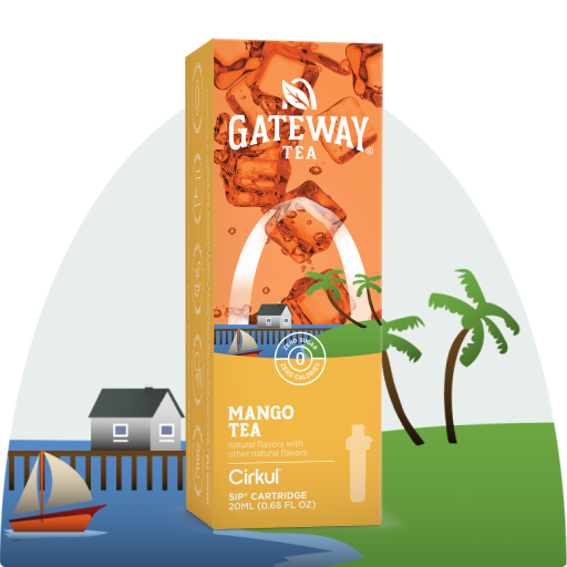 Sugar-Free Gateway Mango Tea AQB7 - Zero-Calorie Multi-Flavor Sip Pods for Water Bottle - Default Title