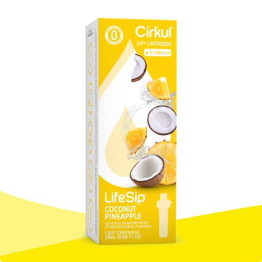 Zero-Calorie LifeSip Coconut Pineapple 4960 - Electrolyte Hydration Enhanced Taste Cartridges - Default Title