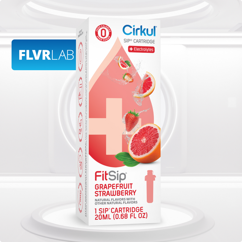 Vitamin-Infused FitSip Grapefruit Strawberry QAST - Zero-Calorie Multi-Flavor Sip Pods for Water Bottle - Default Title