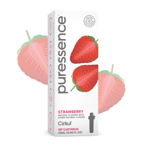 Natural Fruit Flavored Puressence Strawberry (Unsweetened) OR1Y - Vitamin-Infused Natural Refreshing Flavor Core - Default Title