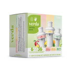 Natural Fruit Flavored Verda 6-Pack Variety Pack CT2I - Sugar-Free Fruit Flavor Cartridge Refill Detail